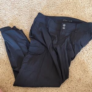 Prana Halle Black Women's Pants with Logo Waist Label